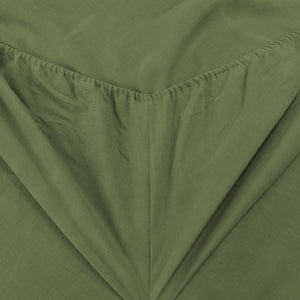 Vintage Washed Hemp Linen Sheet Set Olive
