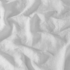 100% European Flax Linen Quilt Cover Set White