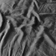 100% European Flax Linen Quilt Cover Set Charcoal