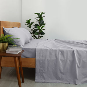 Organic Cotton Sheet Set Dove Grey