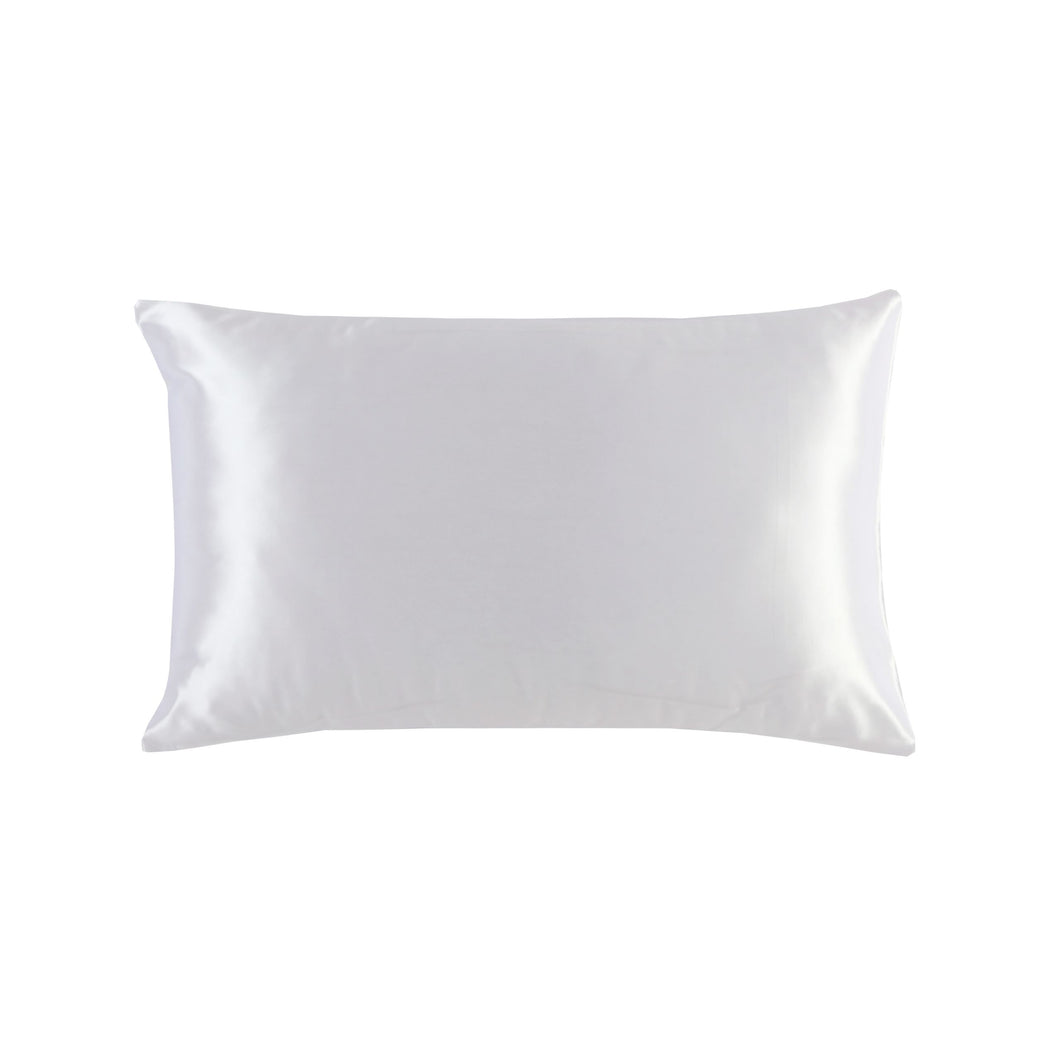 Luxe Mulberry Silk Pillowcase 25 Momme Standard Pillowcase - White