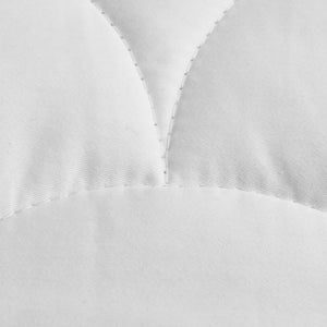 Organic Cotton Quilted Mattress Protector White Cot