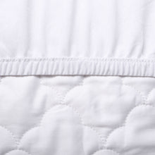Organic Cotton Quilted Mattress Protector White Cot