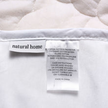 Organic Cotton Quilted Mattress Protector White Cot