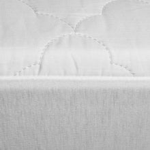 Organic Cotton Quilted Mattress Protector White Cot