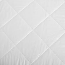 Tencel Quilted Mattress Protector White Cot