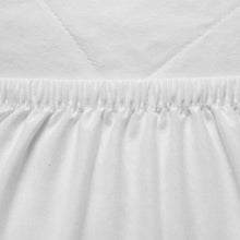 Tencel Quilted Mattress Protector White Cot