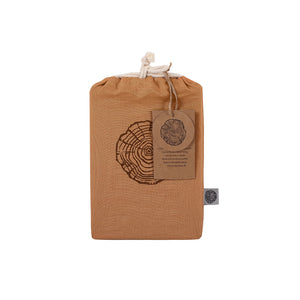 100% European Flax Linen Pillowcase RUST